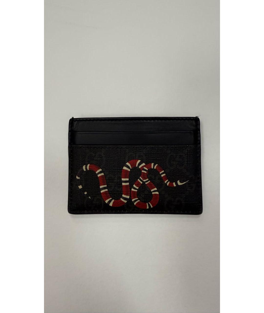 GUCCI Черный кожаный кардхолдер, фото 5