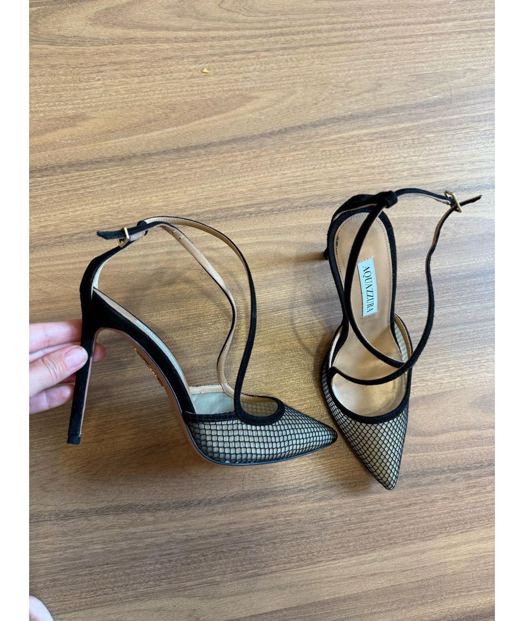 AQUAZZURA Черные туфли, фото 2