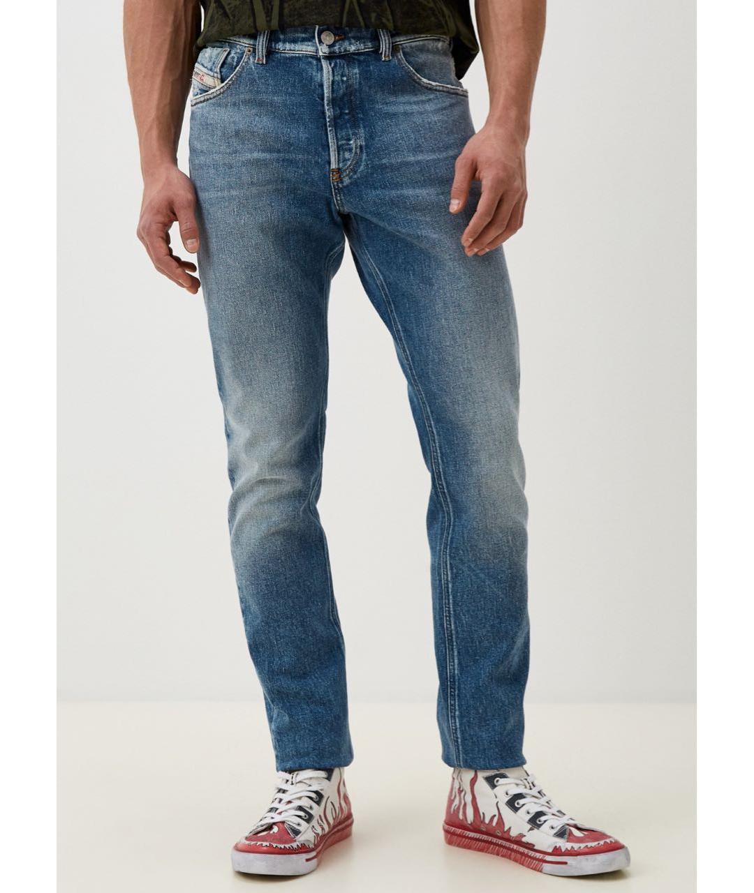 DIESEL Синие хлопковые джинсы скинни, фото 6
