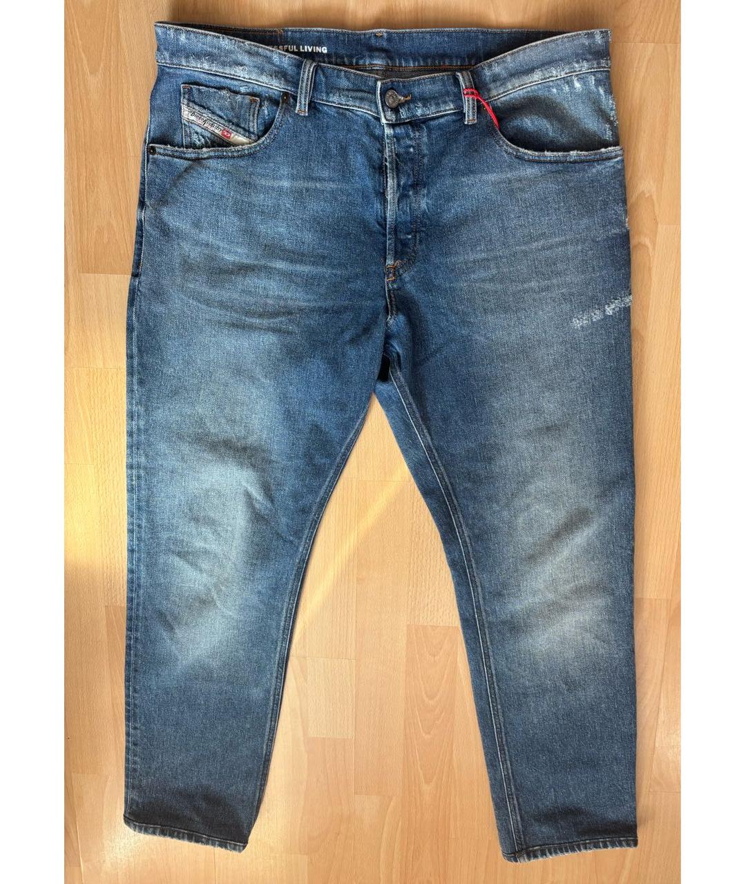 DIESEL Синие хлопковые джинсы скинни, фото 7