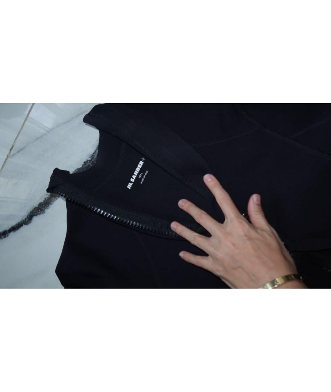 JIL SANDER Черная полиамидовая водолазка, фото 3