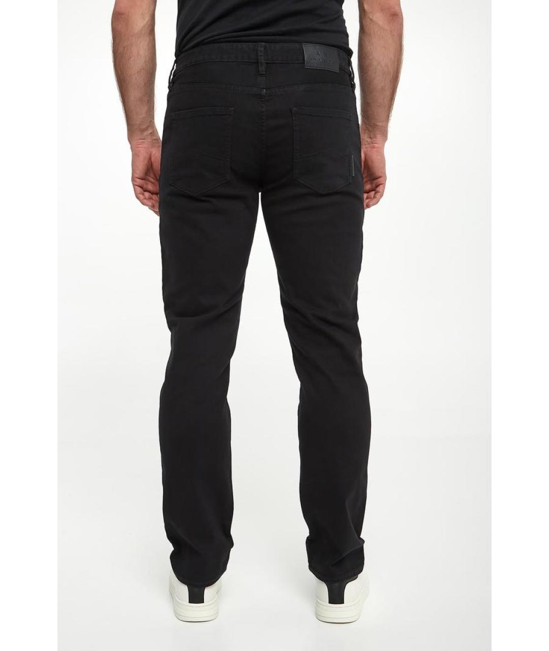 ARMANI EXCHANGE Черные хлопко-эластановые джинсы скинни, фото 2