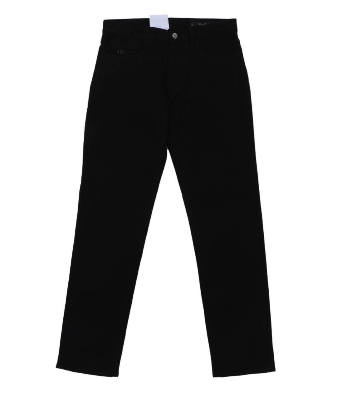 ARMANI EXCHANGE Черные хлопко-эластановые джинсы скинни, фото 1