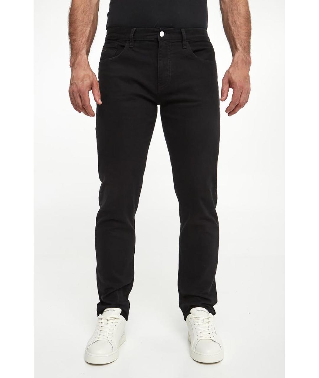 ARMANI EXCHANGE Черные хлопко-эластановые джинсы скинни, фото 5