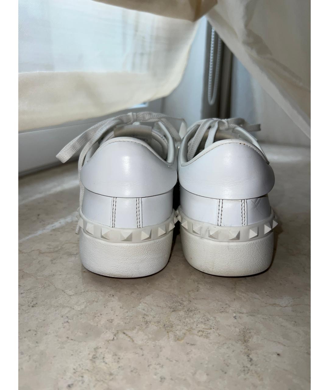 VALENTINO Белые кожаные кроссовки, фото 4