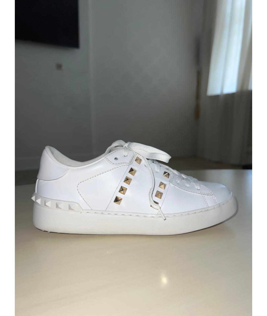 VALENTINO Белые кожаные кроссовки, фото 10