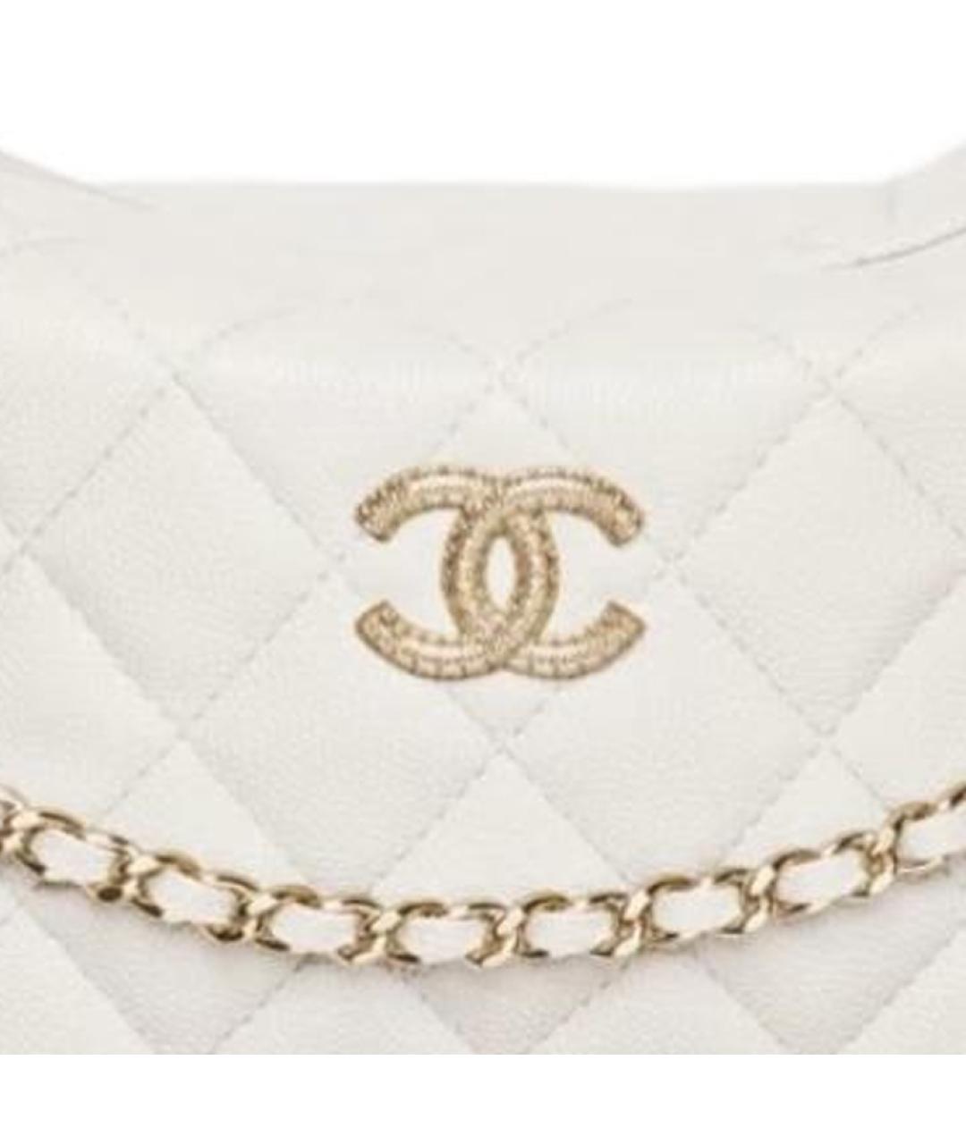 CHANEL Белая сумка через плечо, фото 2