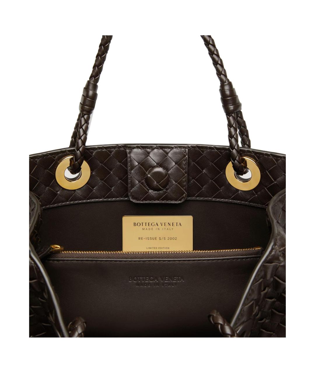 BOTTEGA VENETA Черная сумка с короткими ручками, фото 4