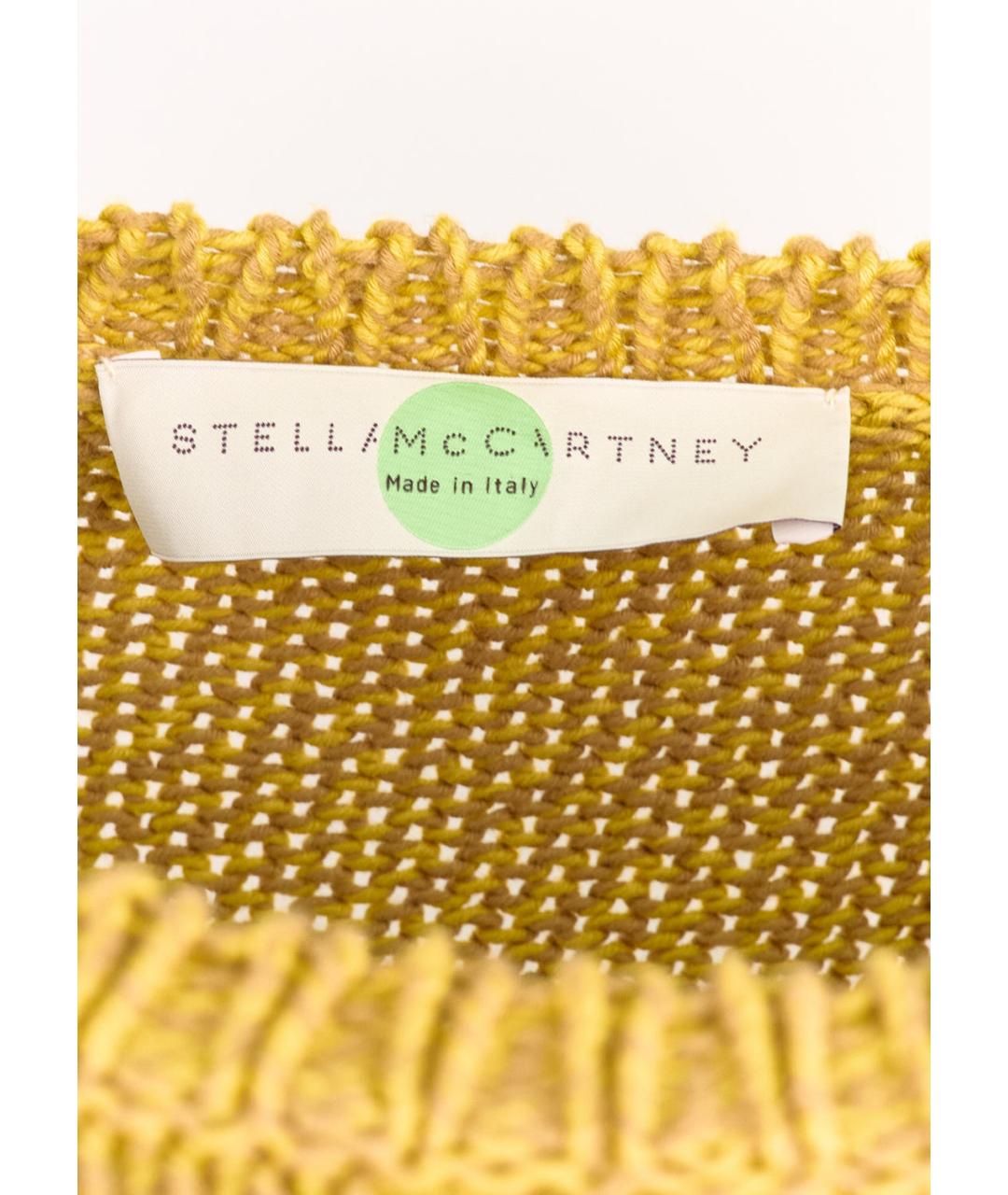 STELLA MCCARTNEY Горчичный хлопковый джемпер / свитер, фото 4
