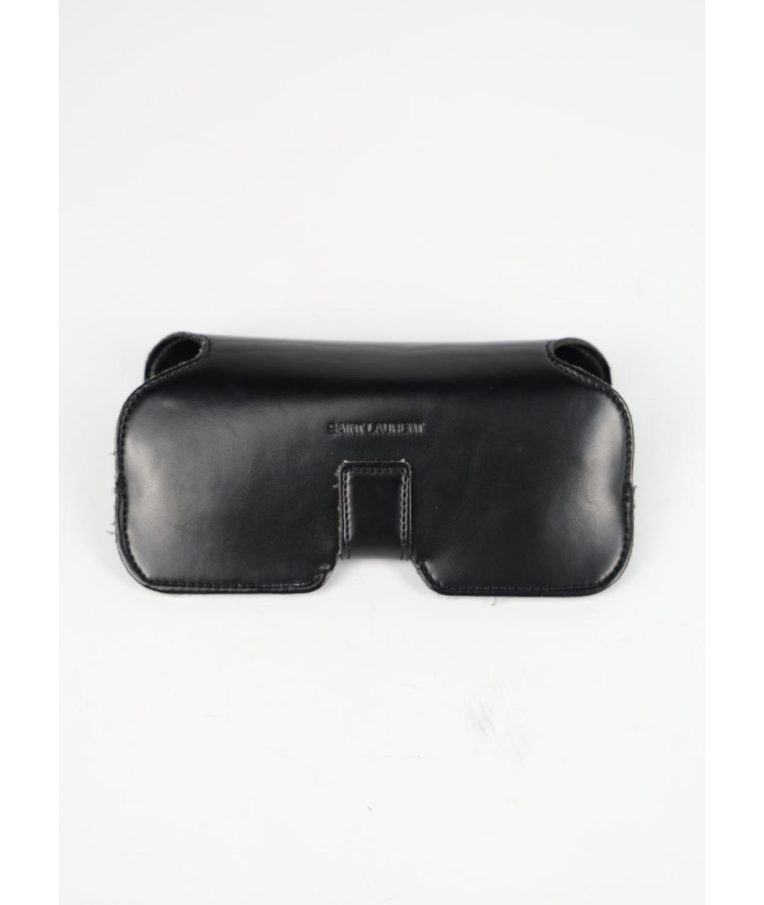 SAINT LAURENT Черные пластиковые солнцезащитные очки, фото 5