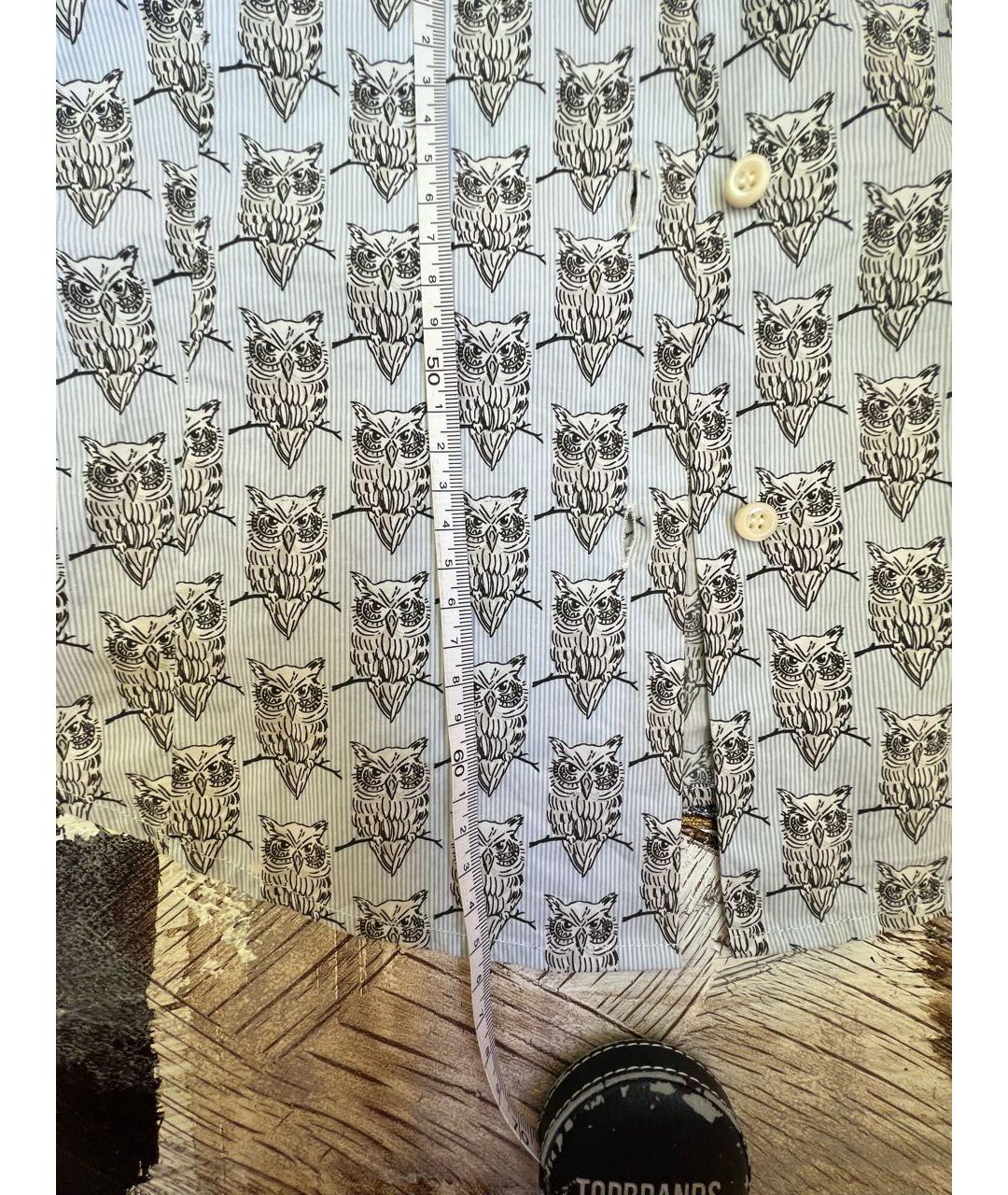 RED VALENTINO Голубая полиэстеровая рубашка, фото 7