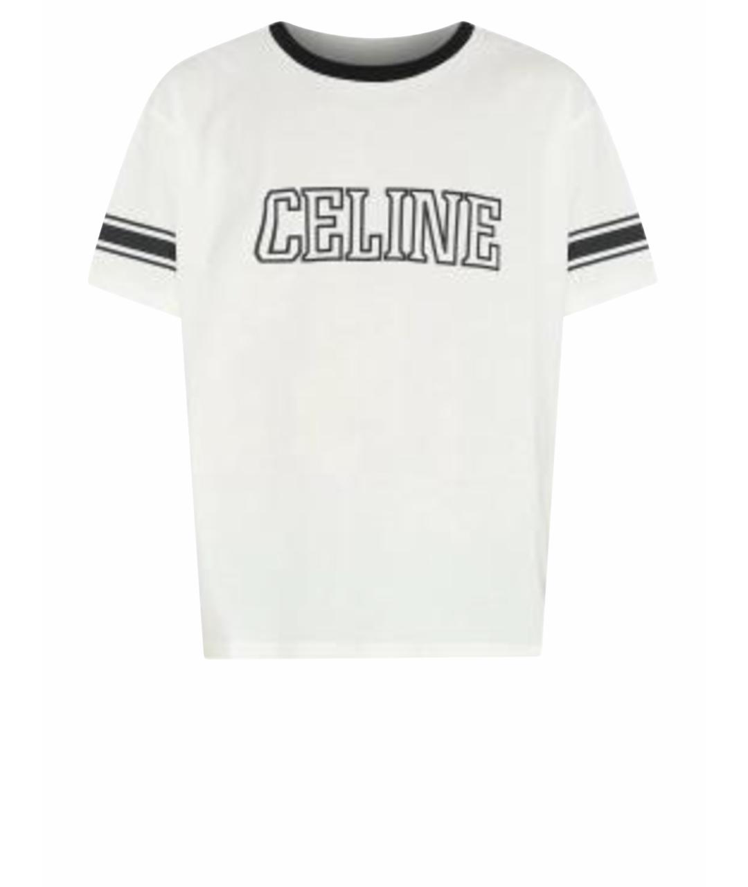 CELINE Белая футболка, фото 1