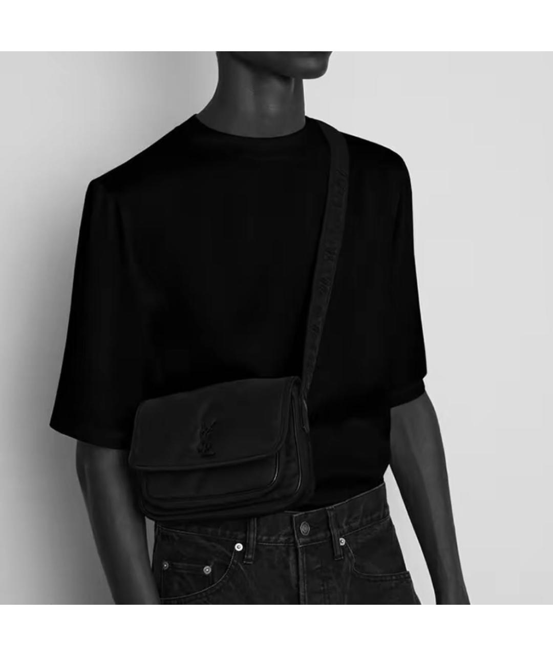 SAINT LAURENT Черная сумка на плечо, фото 4