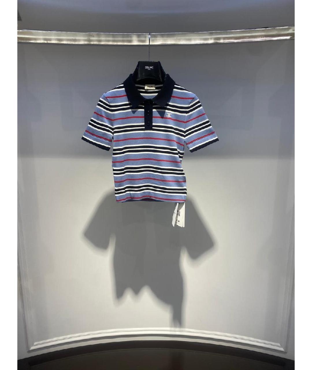 CELINE Голубая футболка, фото 3