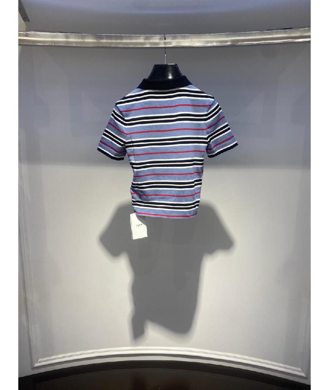 CELINE Голубая футболка, фото 2