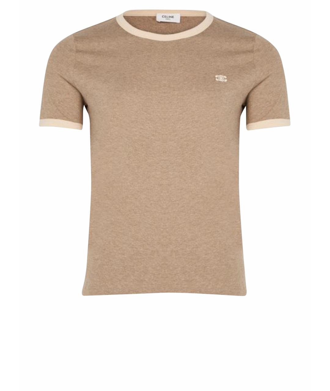 CELINE Бежевая футболка, фото 1