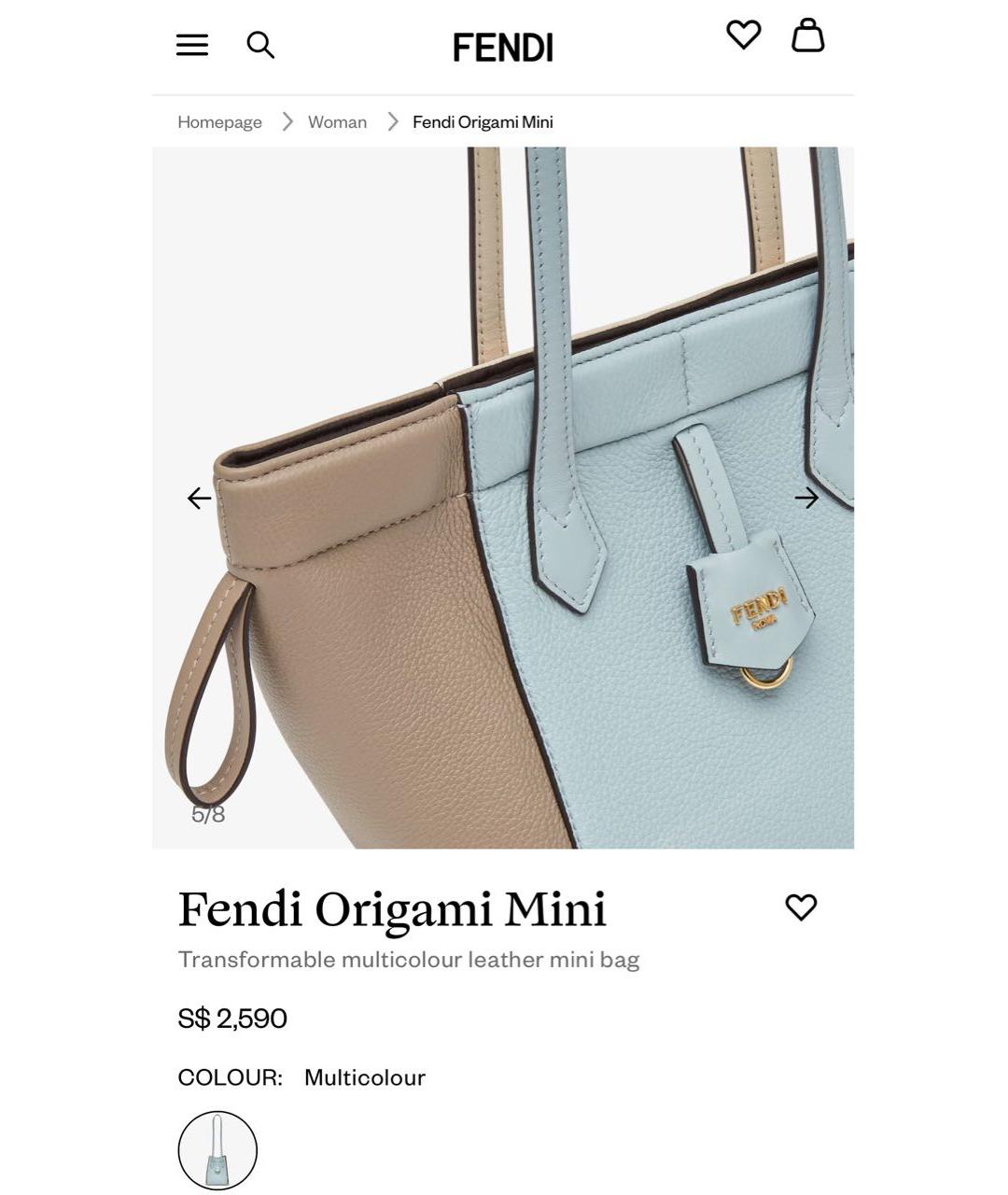 FENDI Мульти кожаная сумка через плечо, фото 6