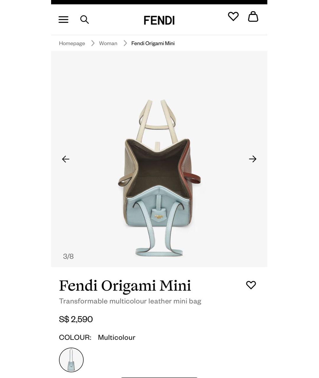 FENDI Мульти кожаная сумка через плечо, фото 4