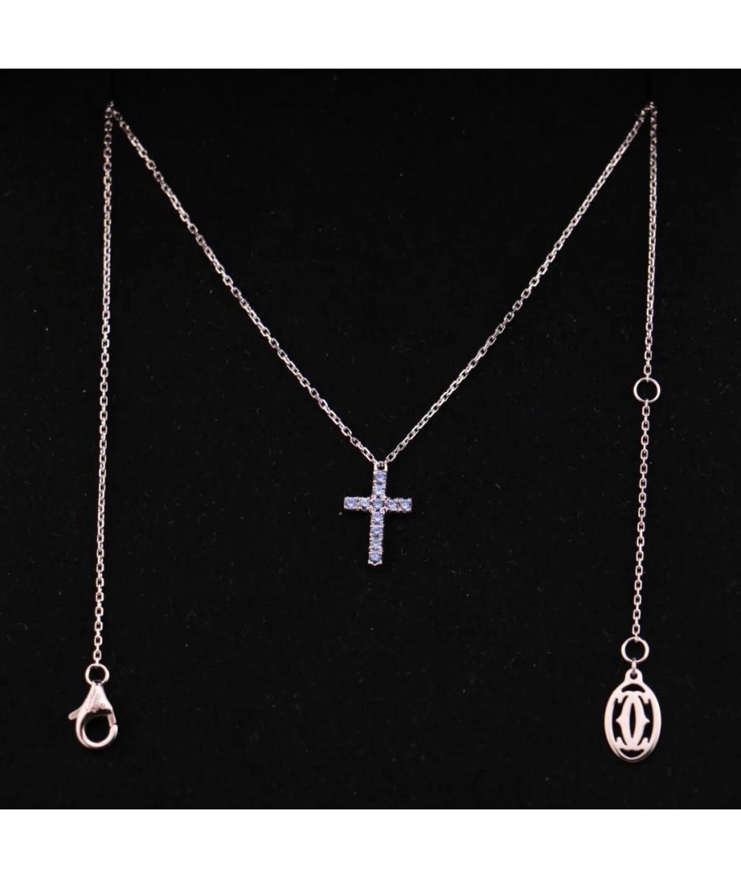 CARTIER Синяя подвеска из белого золота, фото 3