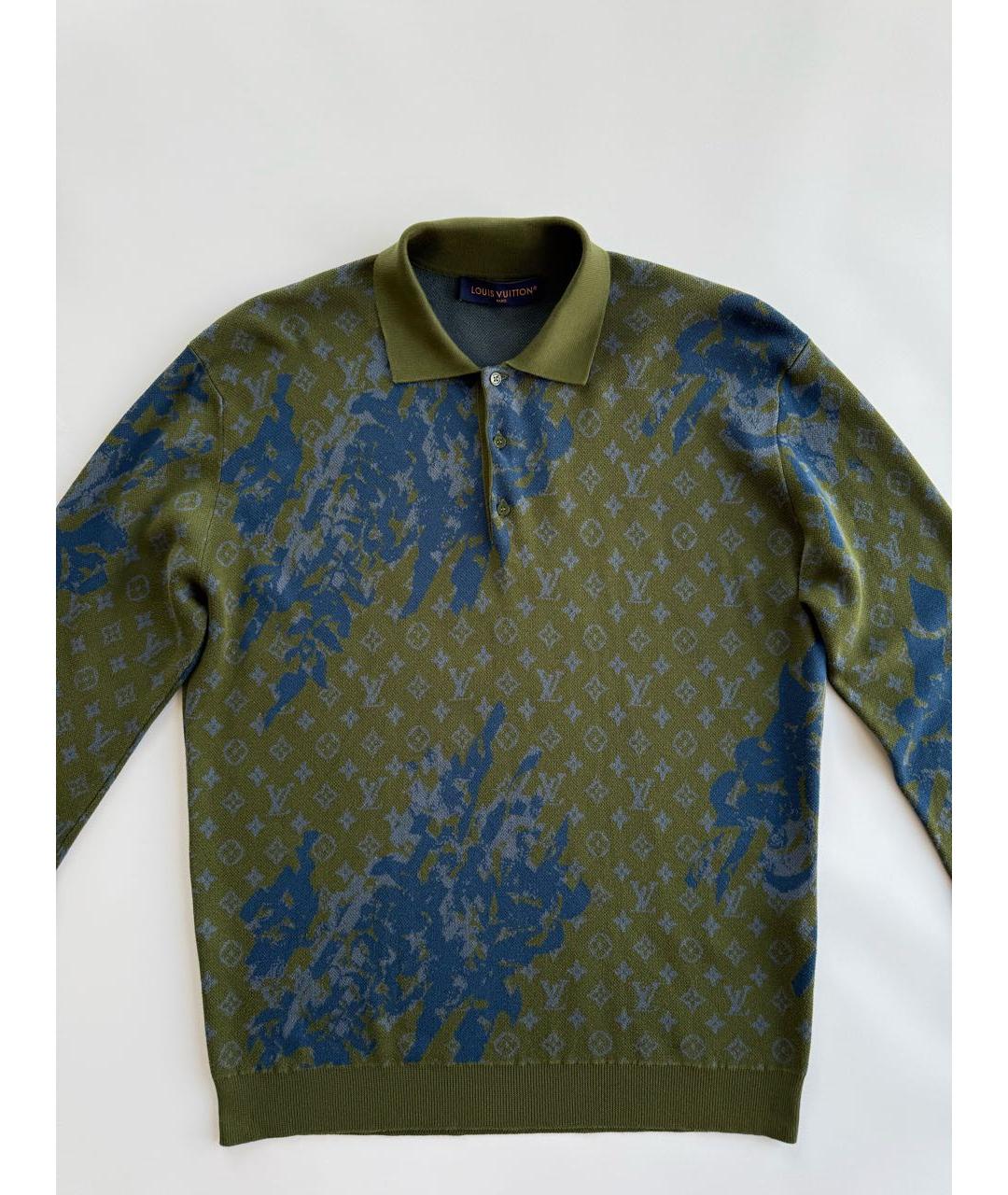 LOUIS VUITTON Хаки хлопковый джемпер / свитер, фото 4