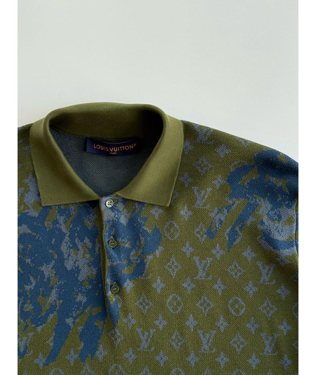LOUIS VUITTON Хаки хлопковый джемпер / свитер, фото 3