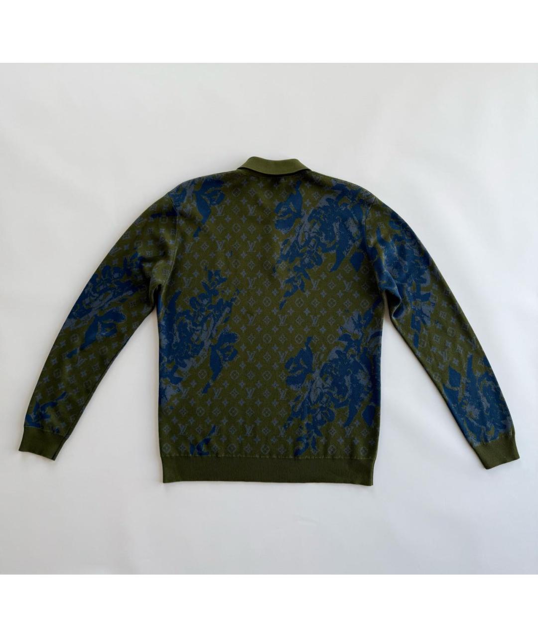 LOUIS VUITTON Хаки хлопковый джемпер / свитер, фото 2