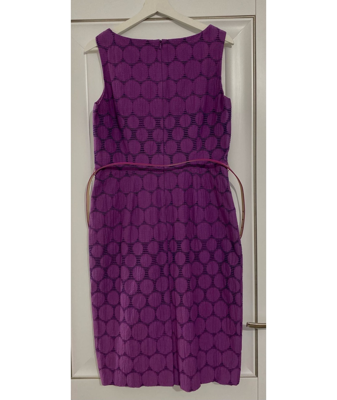 MAX MARA Фиолетовое хлопковое платье, фото 2