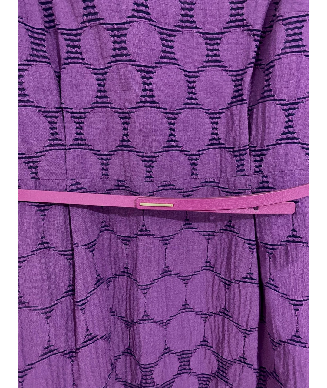 MAX MARA Фиолетовое хлопковое платье, фото 4