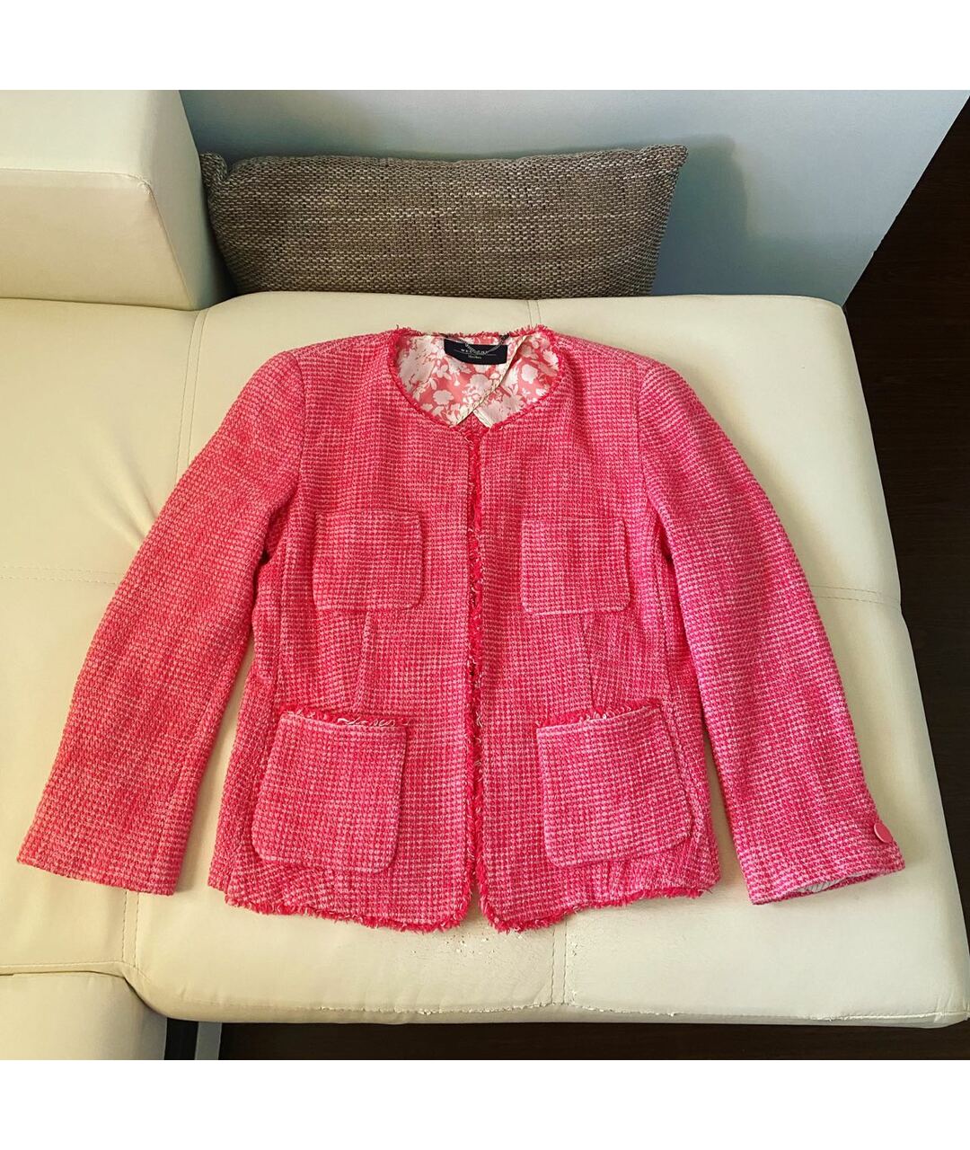 WEEKEND MAX MARA Розовый хлопковый жакет/пиджак, фото 7