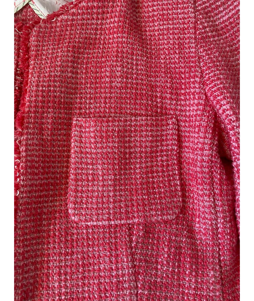 WEEKEND MAX MARA Розовый хлопковый жакет/пиджак, фото 3