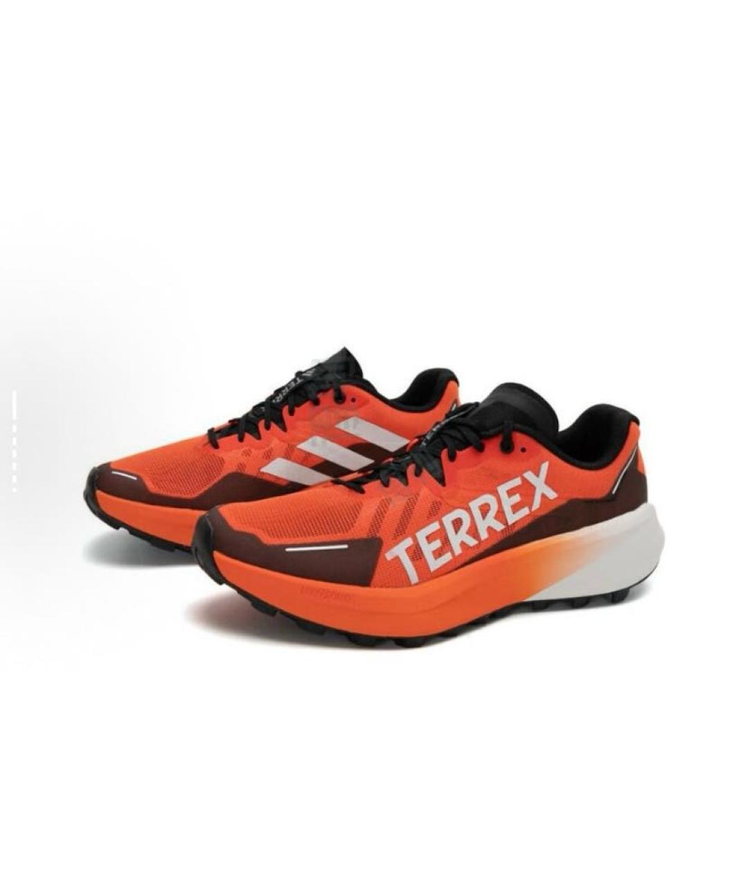 ADIDAS Красные текстильные низкие кроссовки / кеды, фото 4