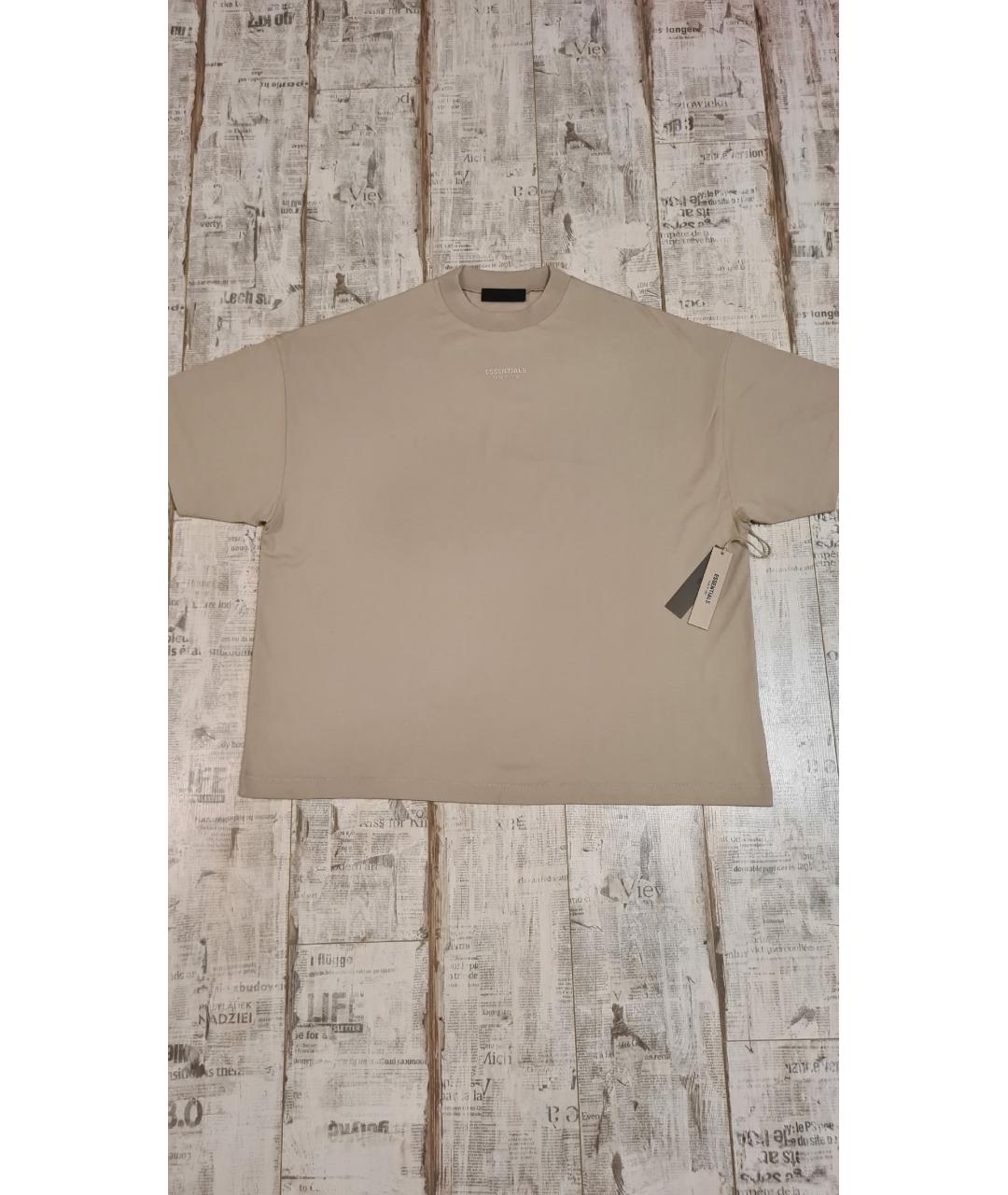 FEAR OF GOD ESSENTIALS Серая хлопковая футболка, фото 5