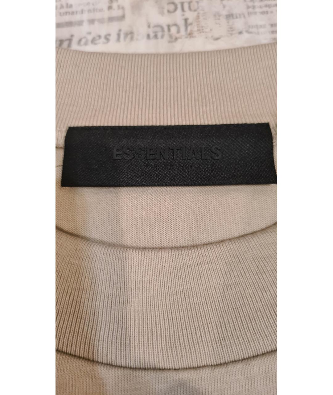 FEAR OF GOD ESSENTIALS Серая хлопковая футболка, фото 7