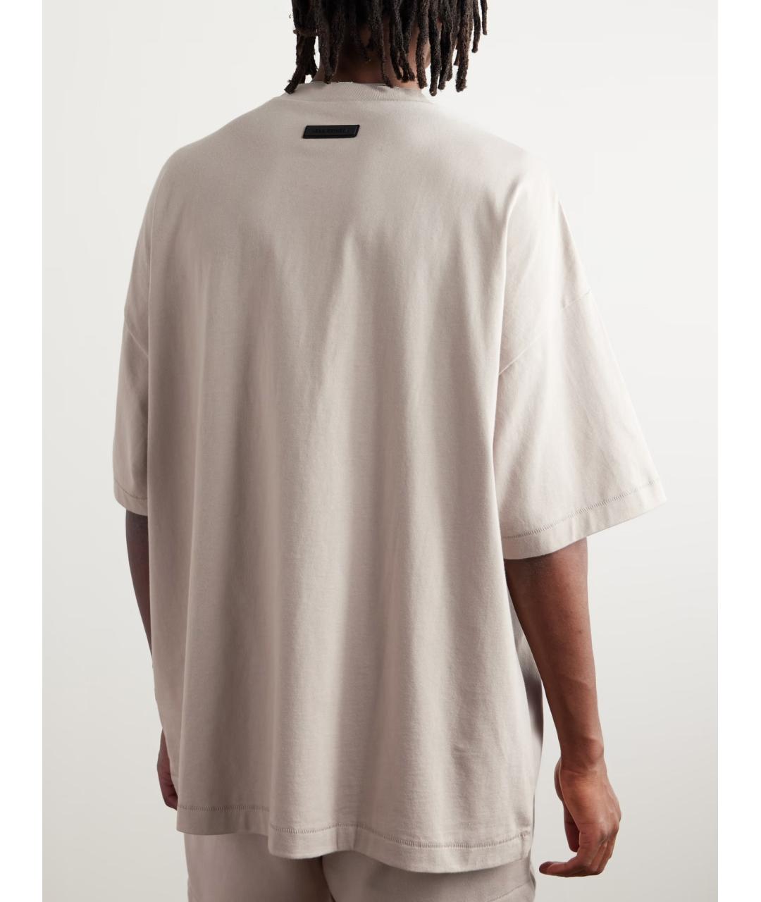 FEAR OF GOD ESSENTIALS Серая хлопковая футболка, фото 3