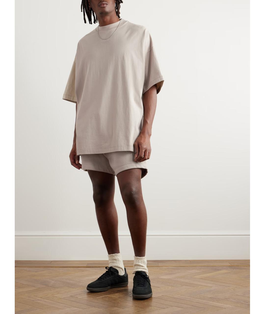 FEAR OF GOD ESSENTIALS Серая хлопковая футболка, фото 2