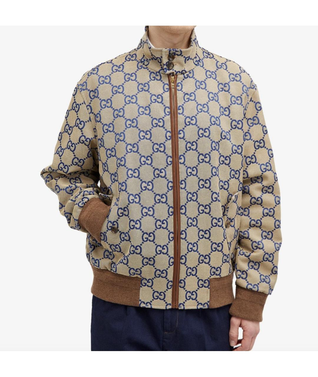GUCCI Бежевая хлопковая куртка, фото 3