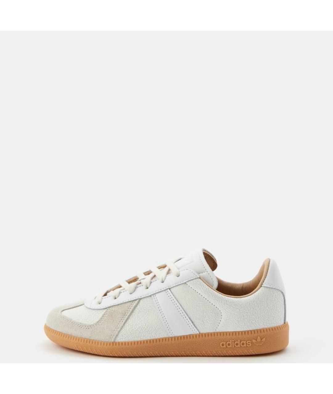 ADIDAS Белые кожаные низкие кроссовки / кеды, фото 2