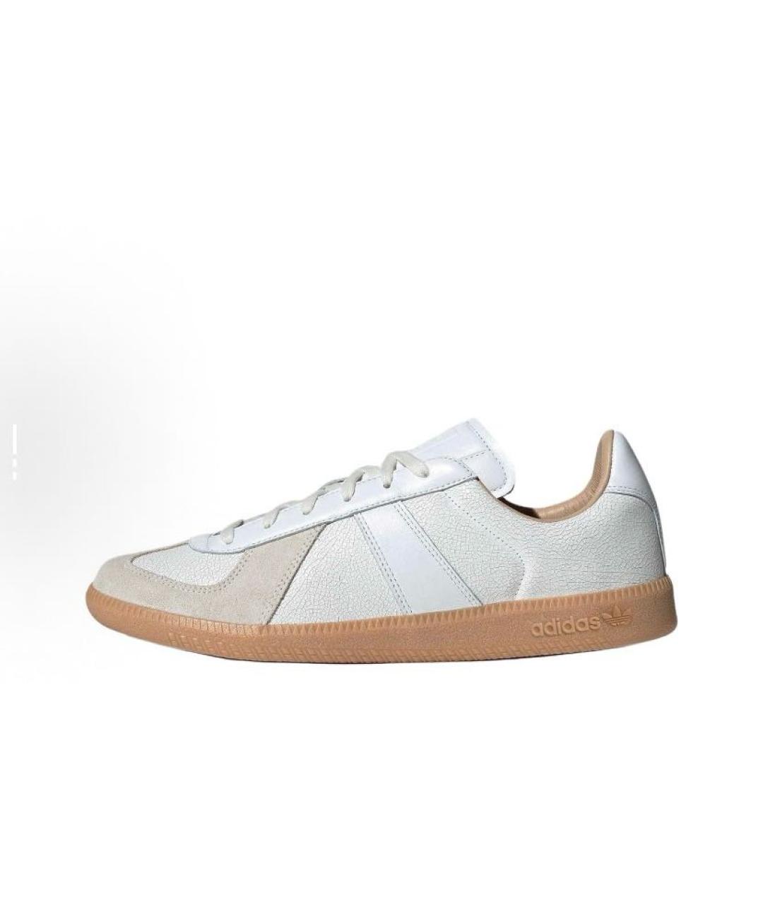 ADIDAS Белые кожаные низкие кроссовки / кеды, фото 3