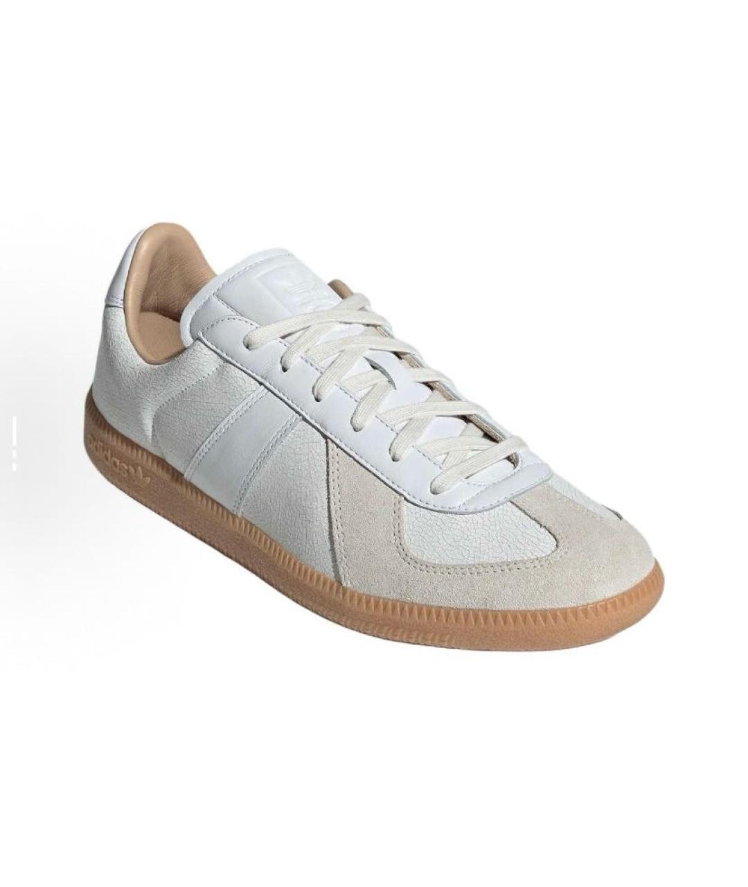 ADIDAS Белые кожаные низкие кроссовки / кеды, фото 5