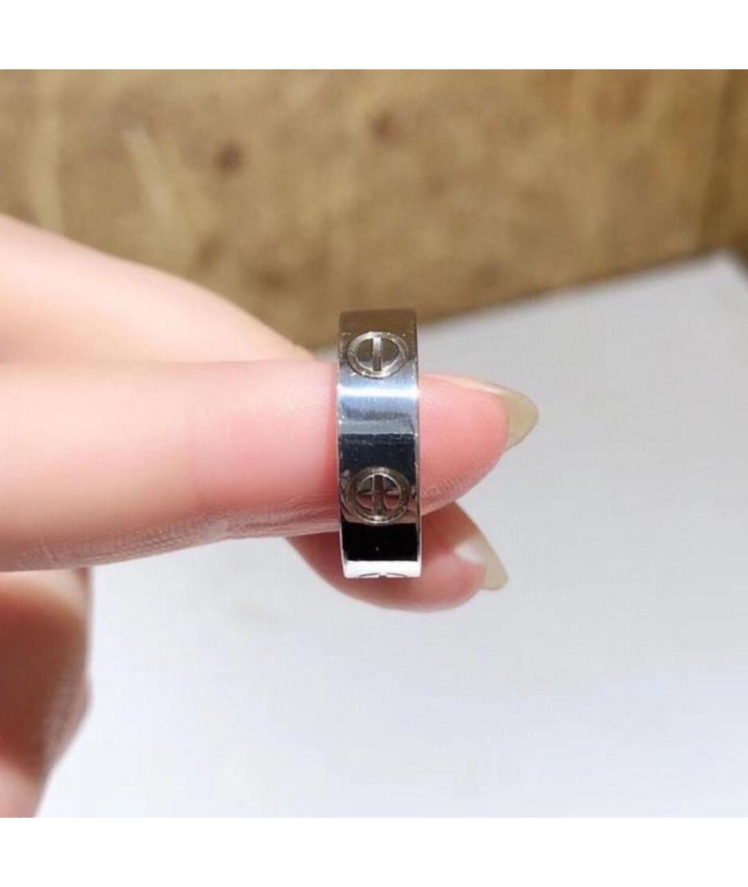 CARTIER Серебряное кольцо из белого золота, фото 3