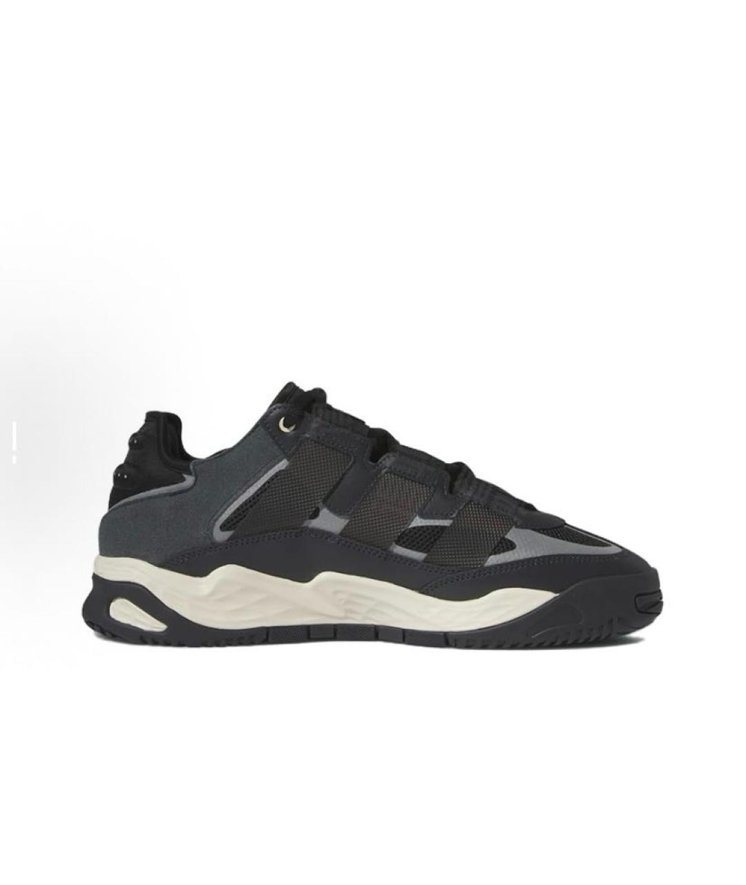 ADIDAS Черные текстильные низкие кроссовки / кеды, фото 8