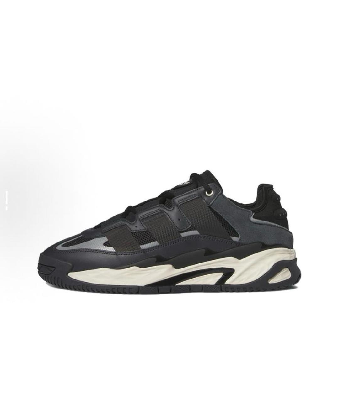 ADIDAS Черные текстильные низкие кроссовки / кеды, фото 3