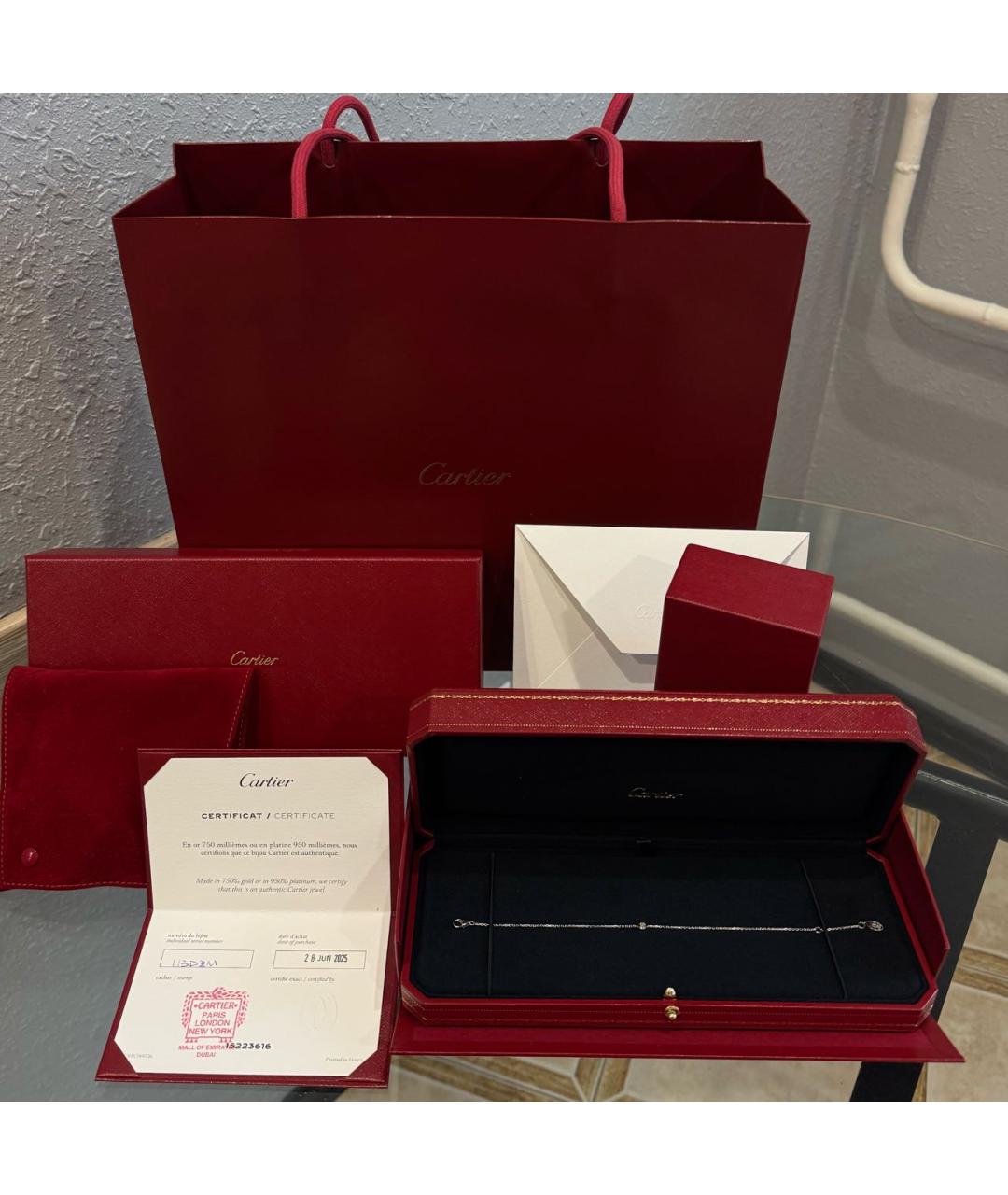 CARTIER Серебрянный браслет из белого золота, фото 8