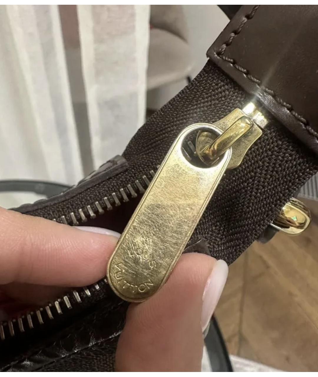 LOUIS VUITTON Коричневая сумка с короткими ручками, фото 6