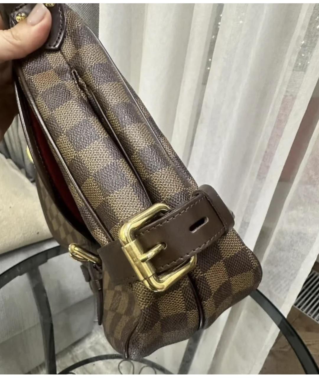 LOUIS VUITTON Коричневая сумка с короткими ручками, фото 4