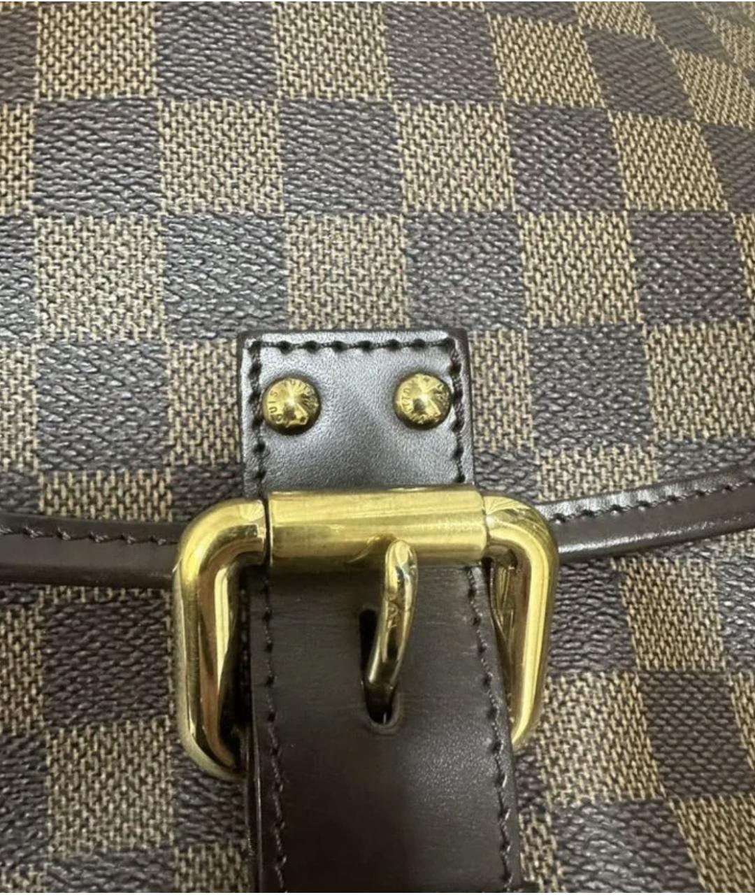 LOUIS VUITTON Коричневая сумка с короткими ручками, фото 5