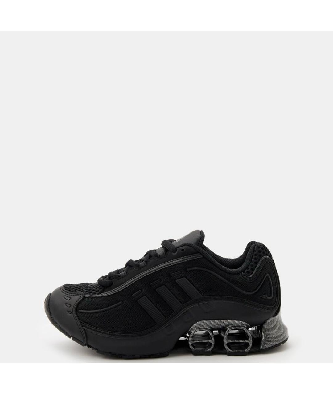 ADIDAS Черные текстильные низкие кроссовки / кеды, фото 2