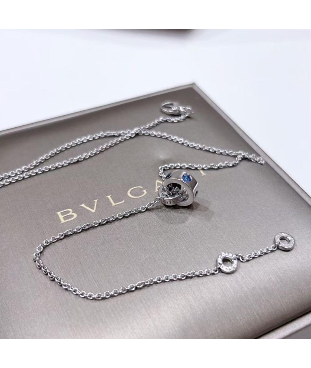 BVLGARI Серебряная подвеска из белого золота, фото 5