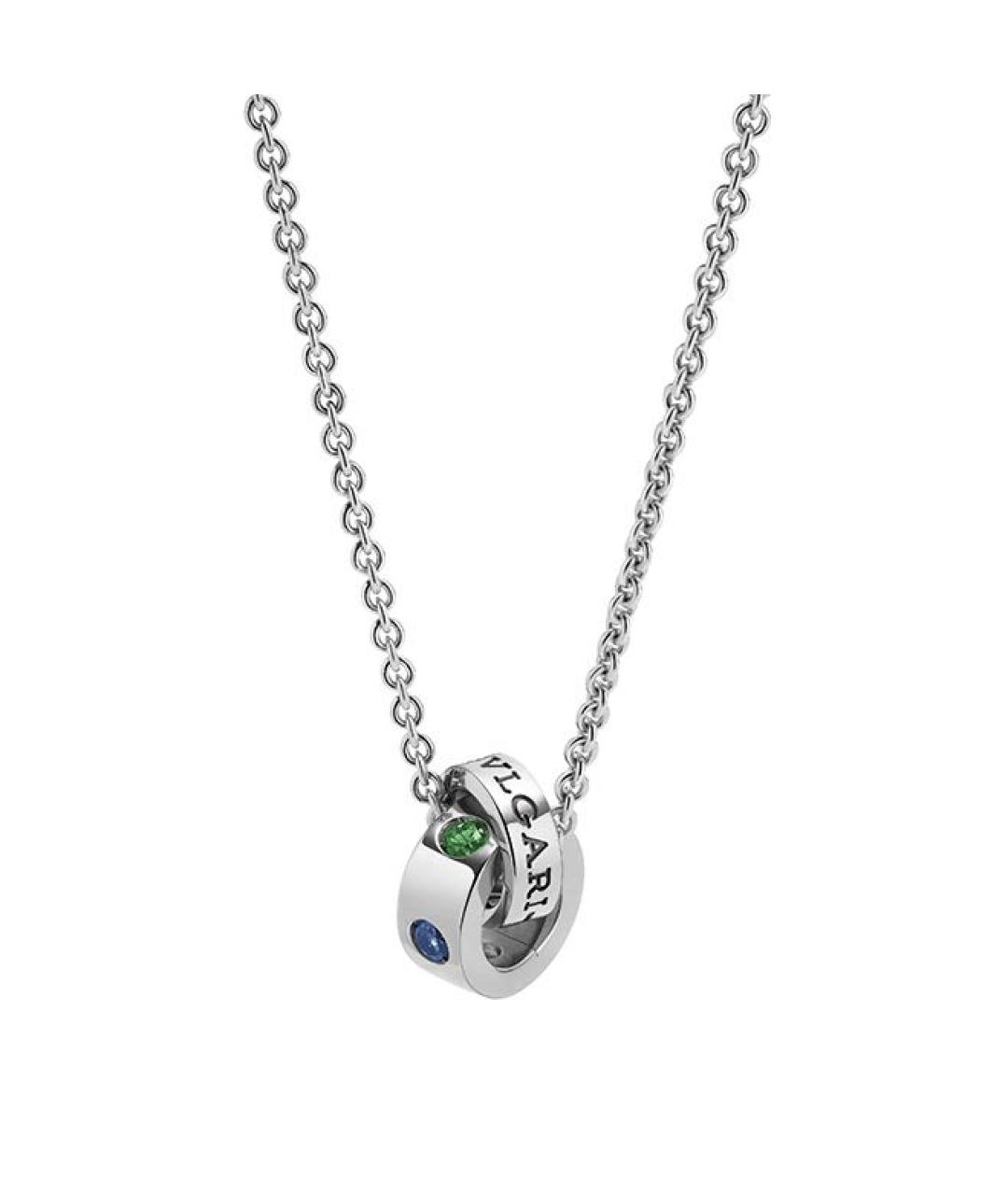 BVLGARI Серебряная подвеска из белого золота, фото 1