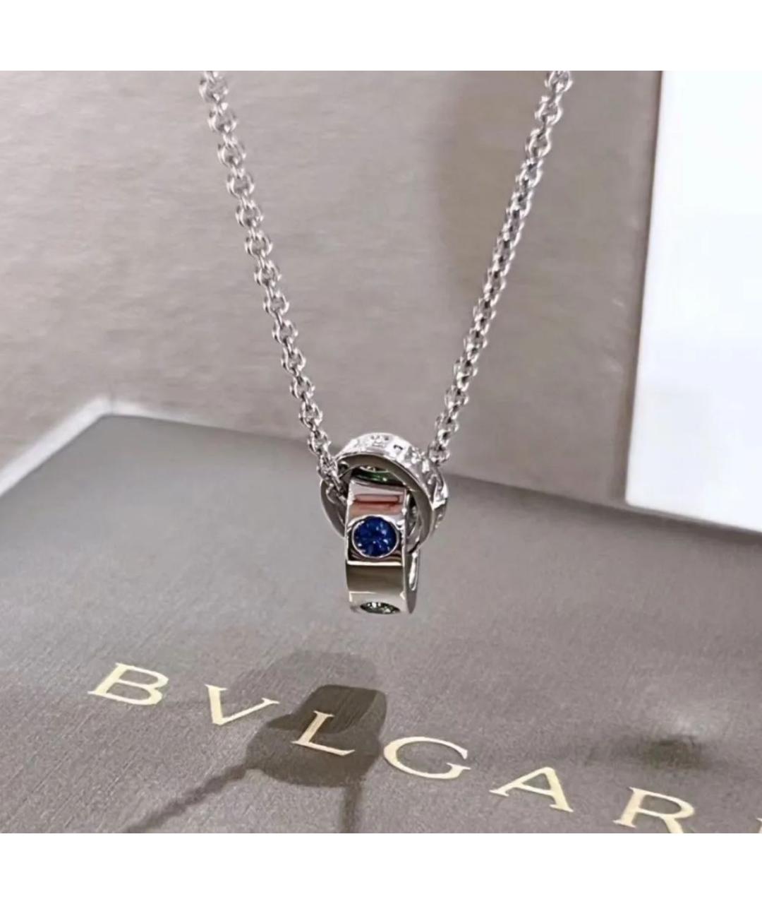BVLGARI Серебряная подвеска из белого золота, фото 3